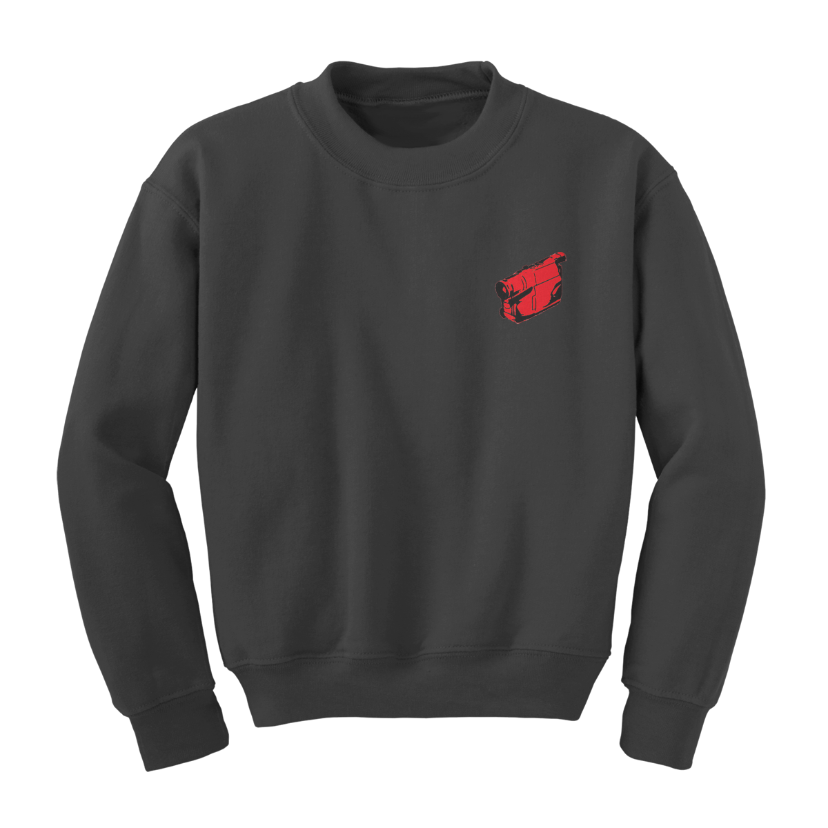 Camcorder charcoal crewneck